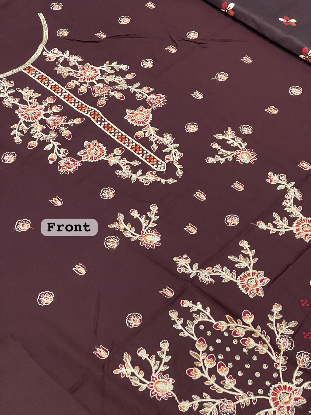 BRAND [ Aneela's Collection ] FABRIC [ BEST QUALITY DHANAK ] 3 PIECE [ UNSTITCHED ] WINTER COLLECTION