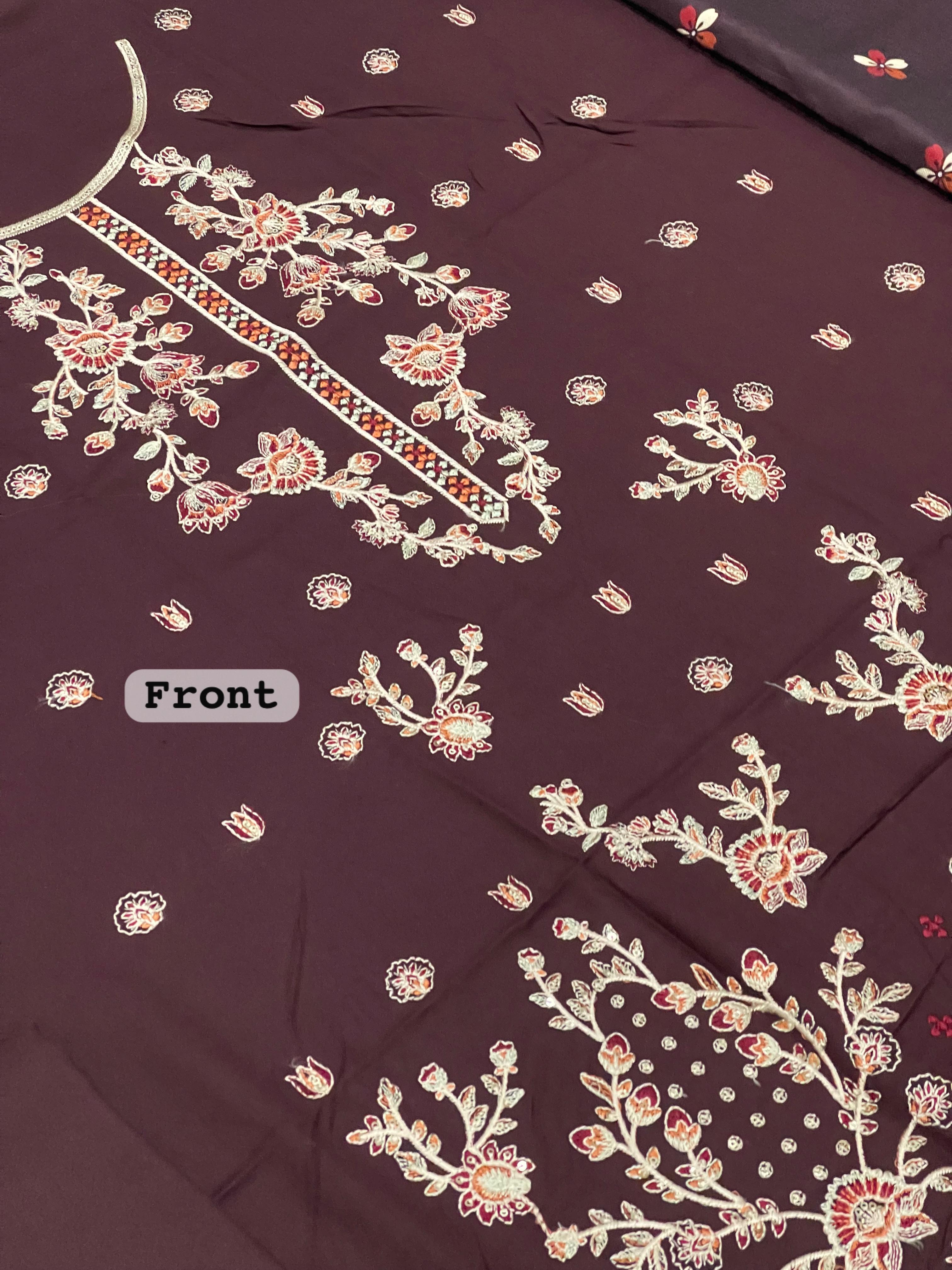 BRAND [ Aneela's Collection ] FABRIC [ BEST QUALITY DHANAK ] 3 PIECE [ UNSTITCHED ] WINTER COLLECTION