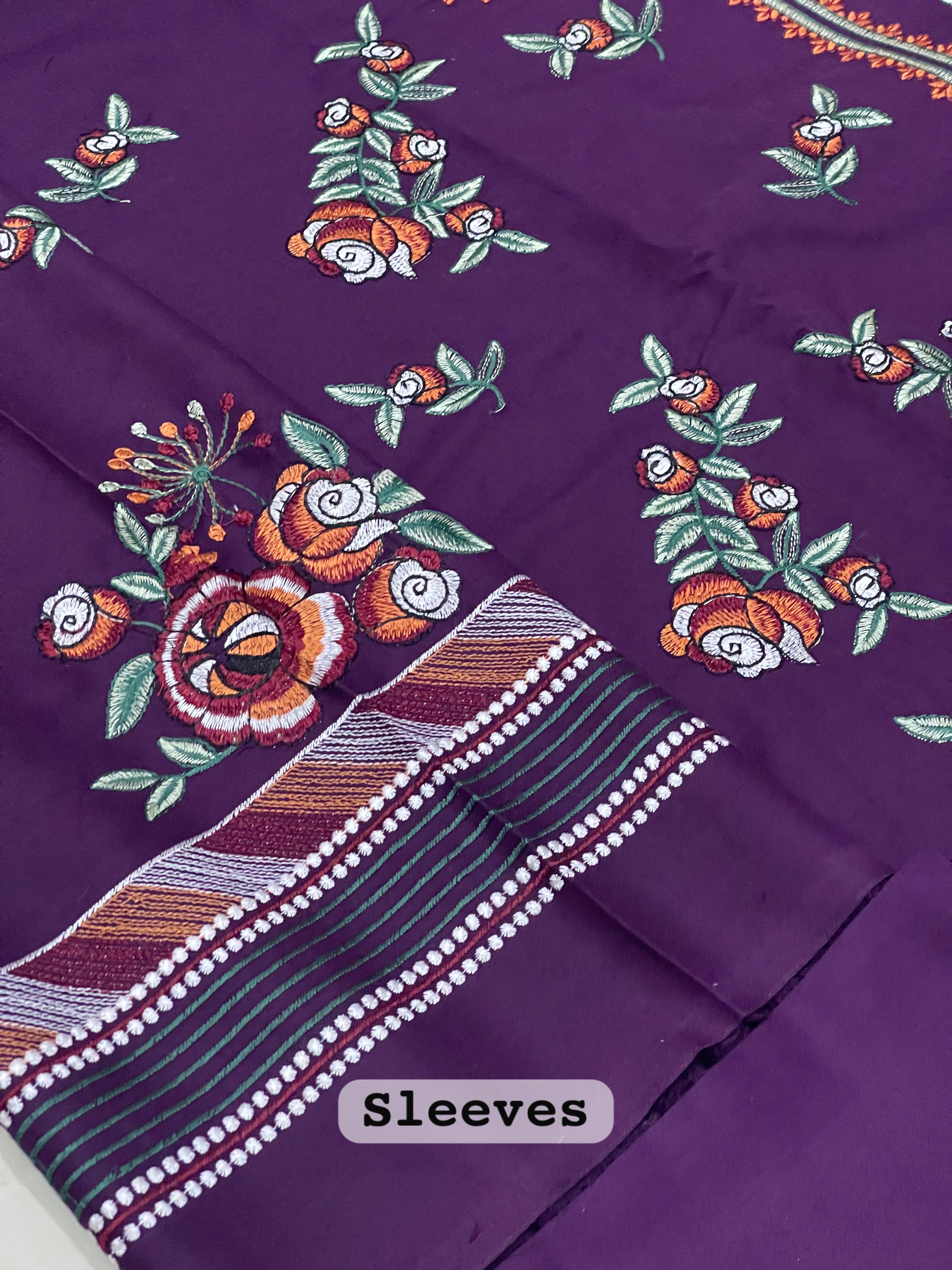 BRAND [ HUSSAIN REHAR ] FABRIC [ PURE DHANAK ] 3 PIECE UNSTITCHED  WINTER COLLECTION