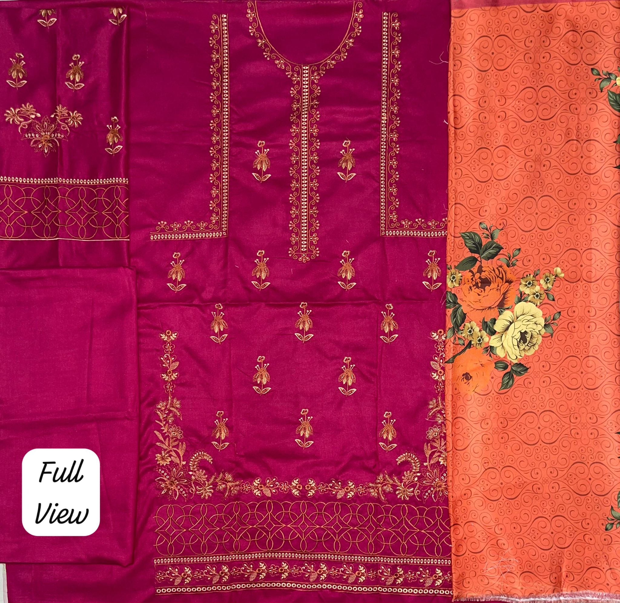 BRAND [ MARIA.B. ] FABRIC [ DHANAK ] 3 PIECE [ UNSTITCHED ]