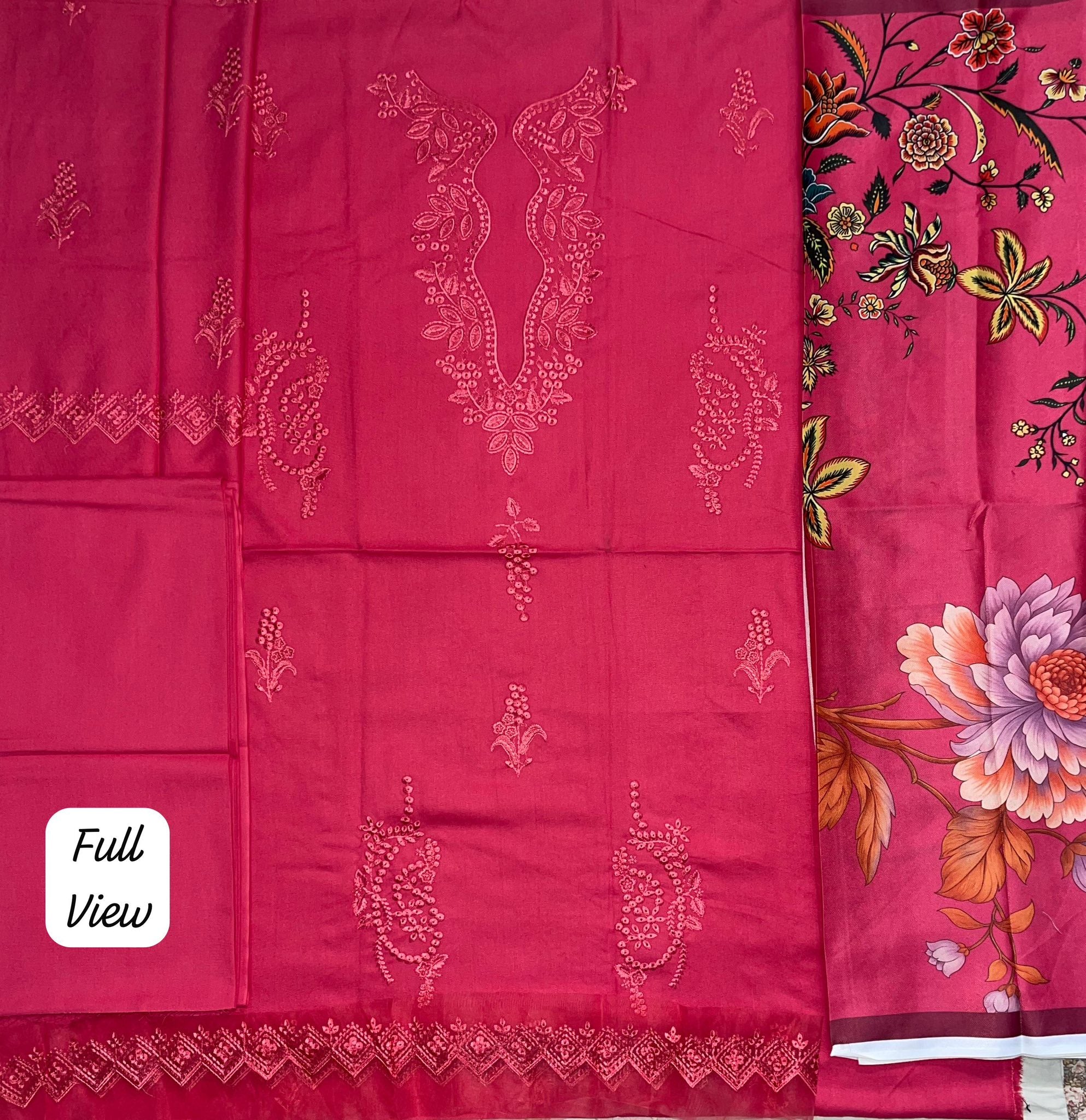 BRAND [ ZARA SHAHJAHAN ] FABRIC [ PREMIUM DHANAK ] 3 PIECE [ UNSTITCHED ]