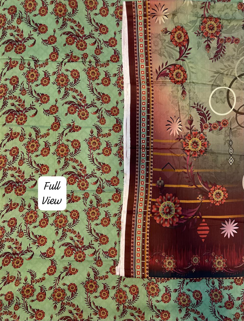 BRAND [ BAREEZE ] FABRIC  [ AIRJET DORIA LINEN ] 3 PIECE [ UNSTITCHED ] WINTER COLLECTION