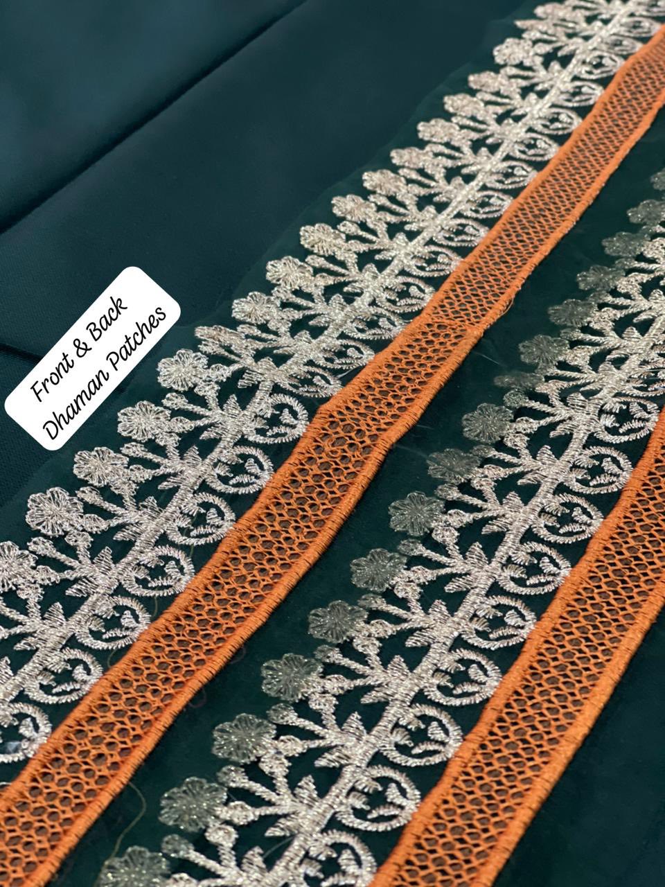 BRAND [ BAREEZE ] FABRIC  [ EMBROIDERED DHANAK ] 3 PIECE [ UNSTITCHED ] WINTER COLLECTION