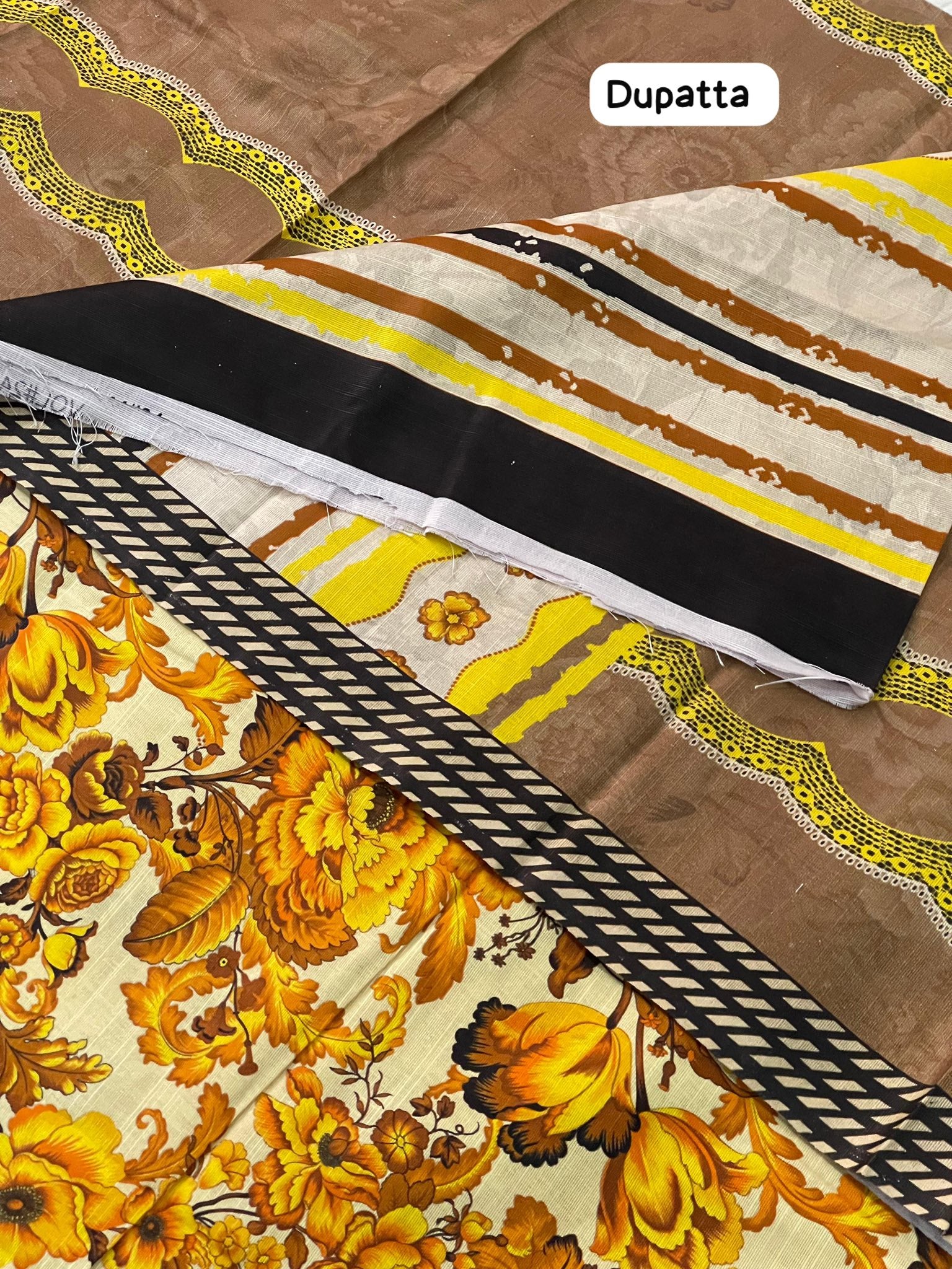 BRAND [ BAROQUE ]  FABRIC [ PREMIUM KHADDAR ] 3 PIECE [ UNSTITCHED ] WINTER COLLECTION