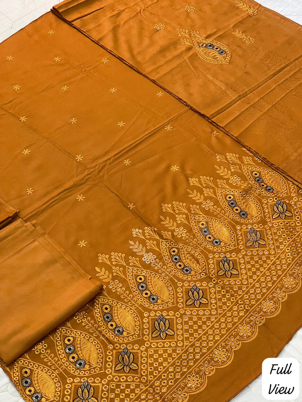 BRAND [ REHMA ]  FABRIC [ PREMIUM DORIA DHANAK ] 3 PIECE [ UNSTITCHED ] WINTER COLLECTION