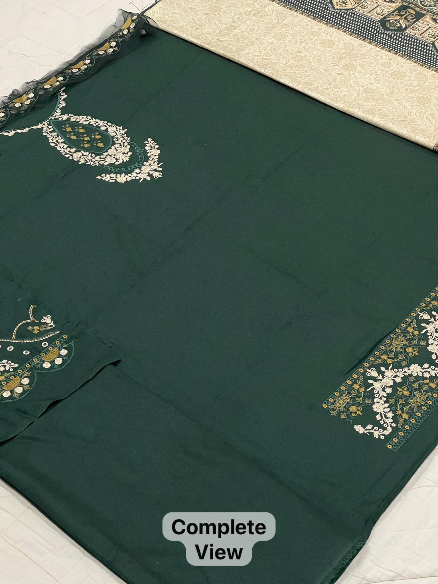 BRAND [ I Z E L ] FABRIC [ Premium Dhanak ] 3 PIECE [ Unstitched ] Winter Collection