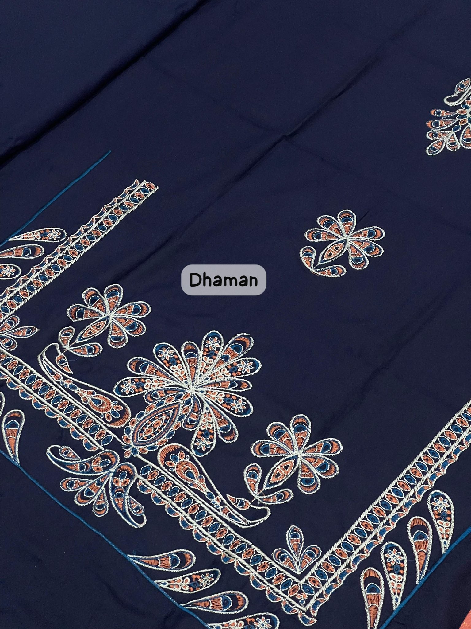 BRAND [ JAZMIN ] FABRIC [ Premium Dhanak ] 3 PIECE [ Unstitched Winter Collection