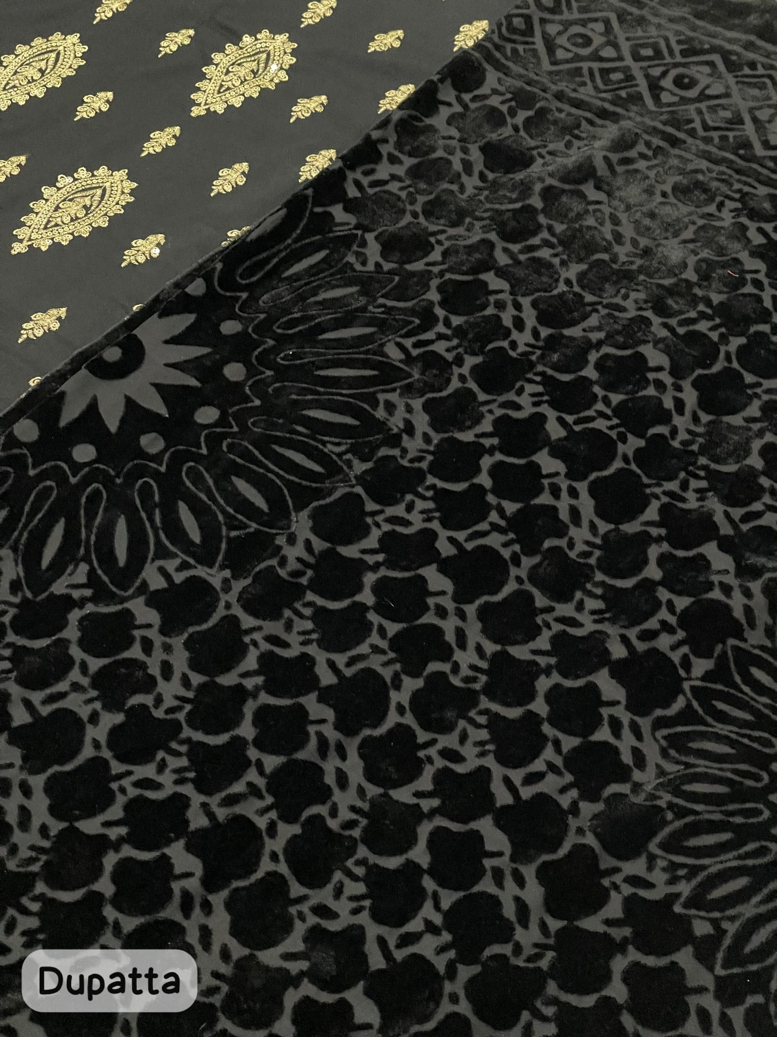 Peach Wool Dhanak Fabric 3 Piece Unstitched Winter Collection