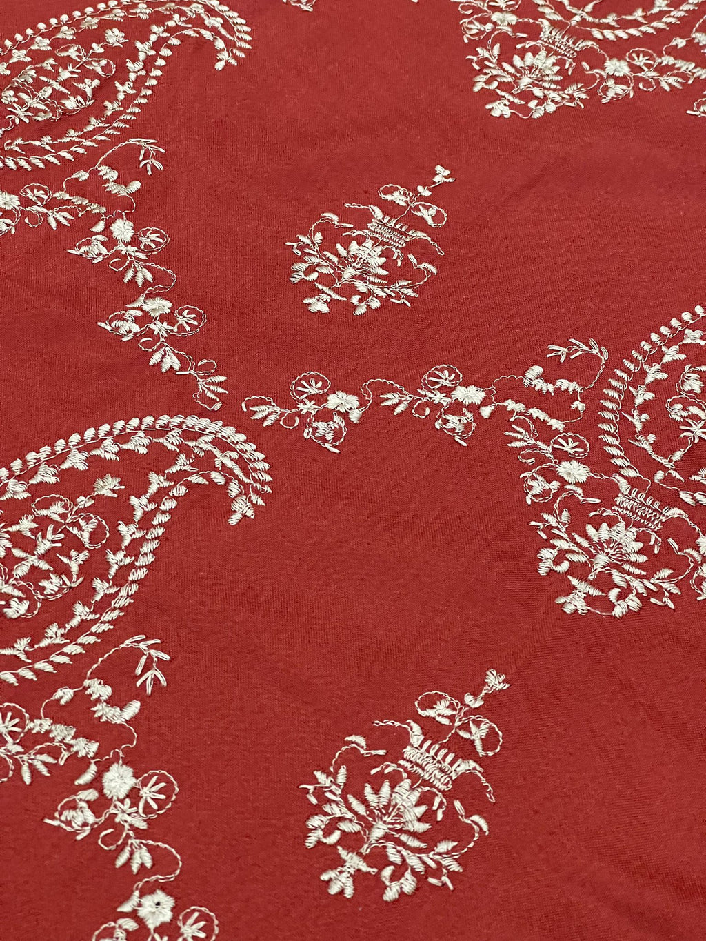 Peach Wool Dhanak Fabric 3 Piece Unstitched Winter Collection