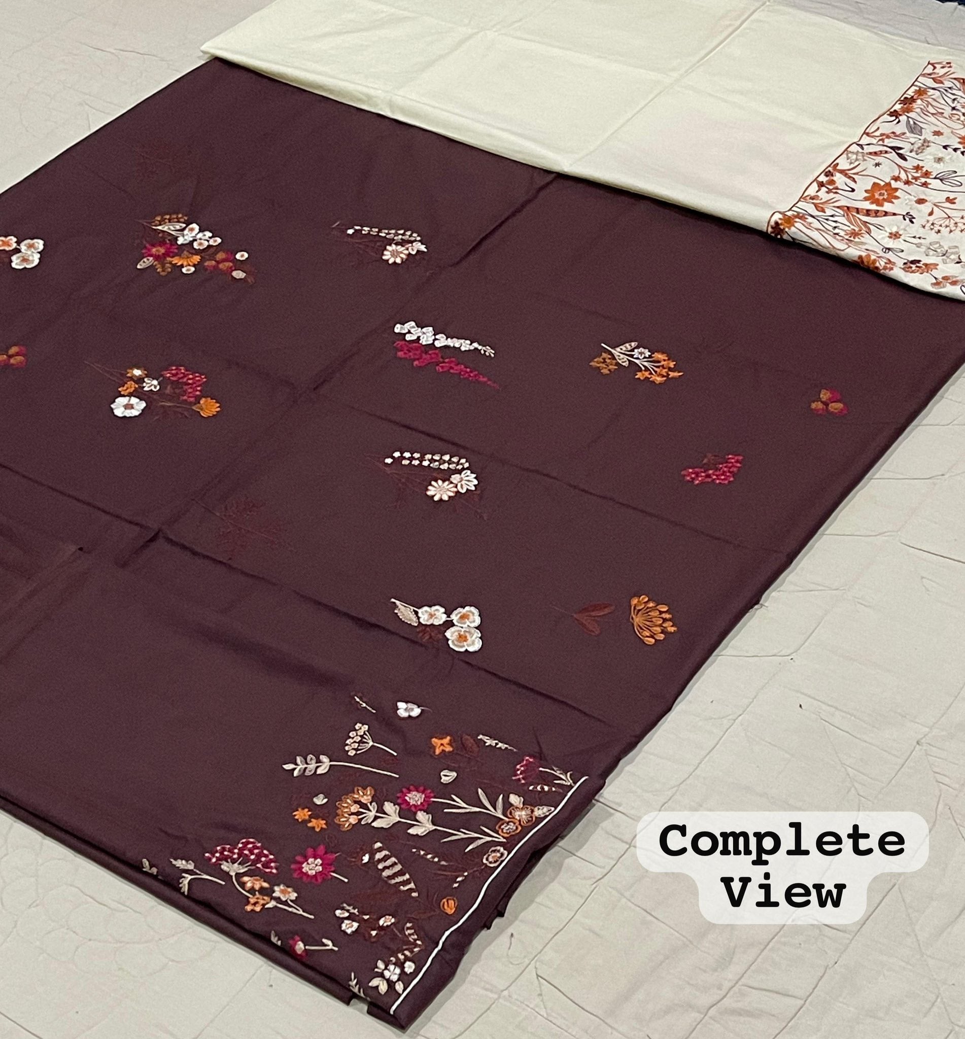 Brand : ZARA SHAHJAHAN Fabric : Premium Dhanak 3 Piece Unstitched Winter Collection