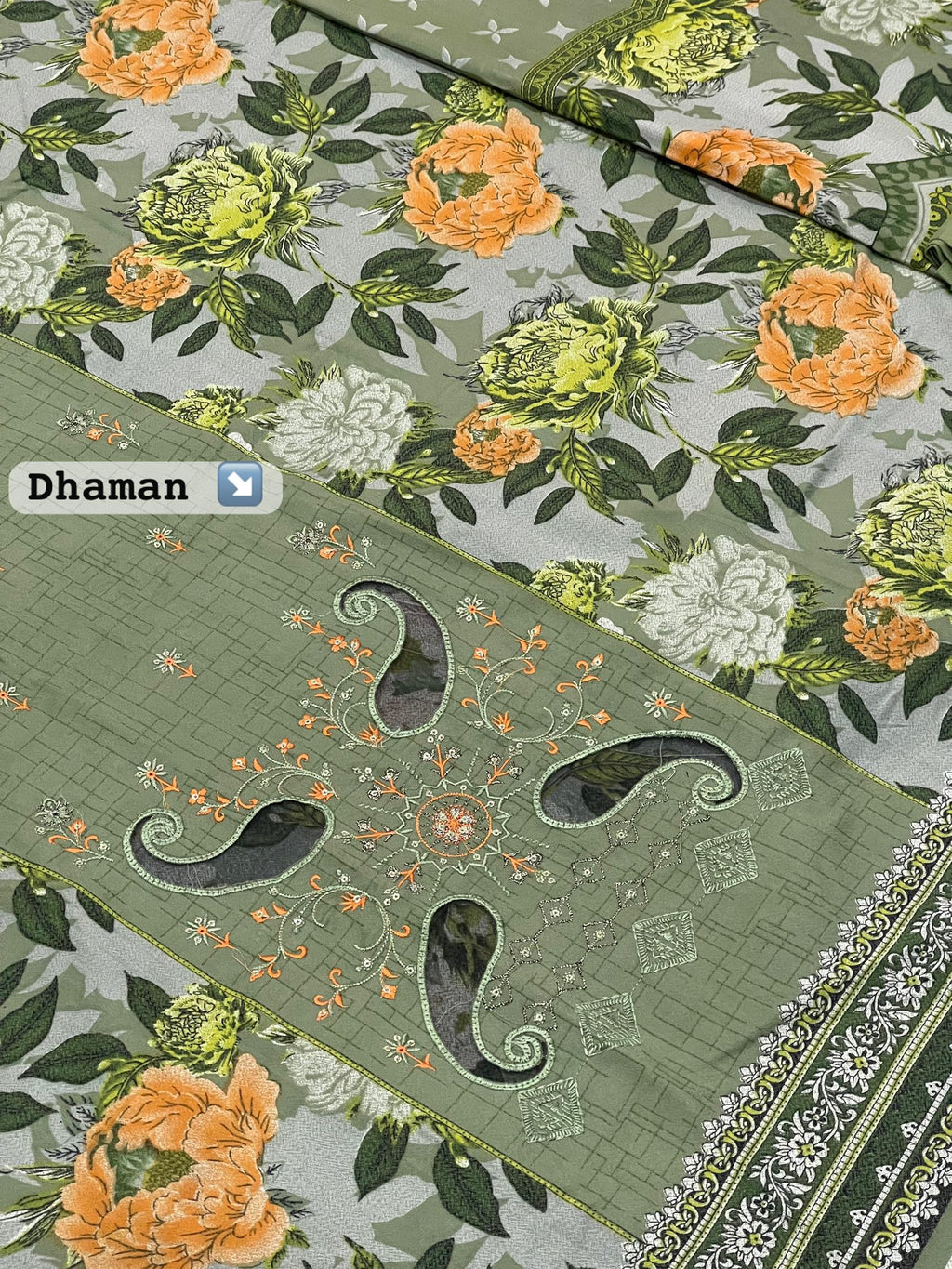 Brand : HUSSAIN REHAR Fabric : Best Quality Dhanak 3 Piece Unstitched Winter Collection