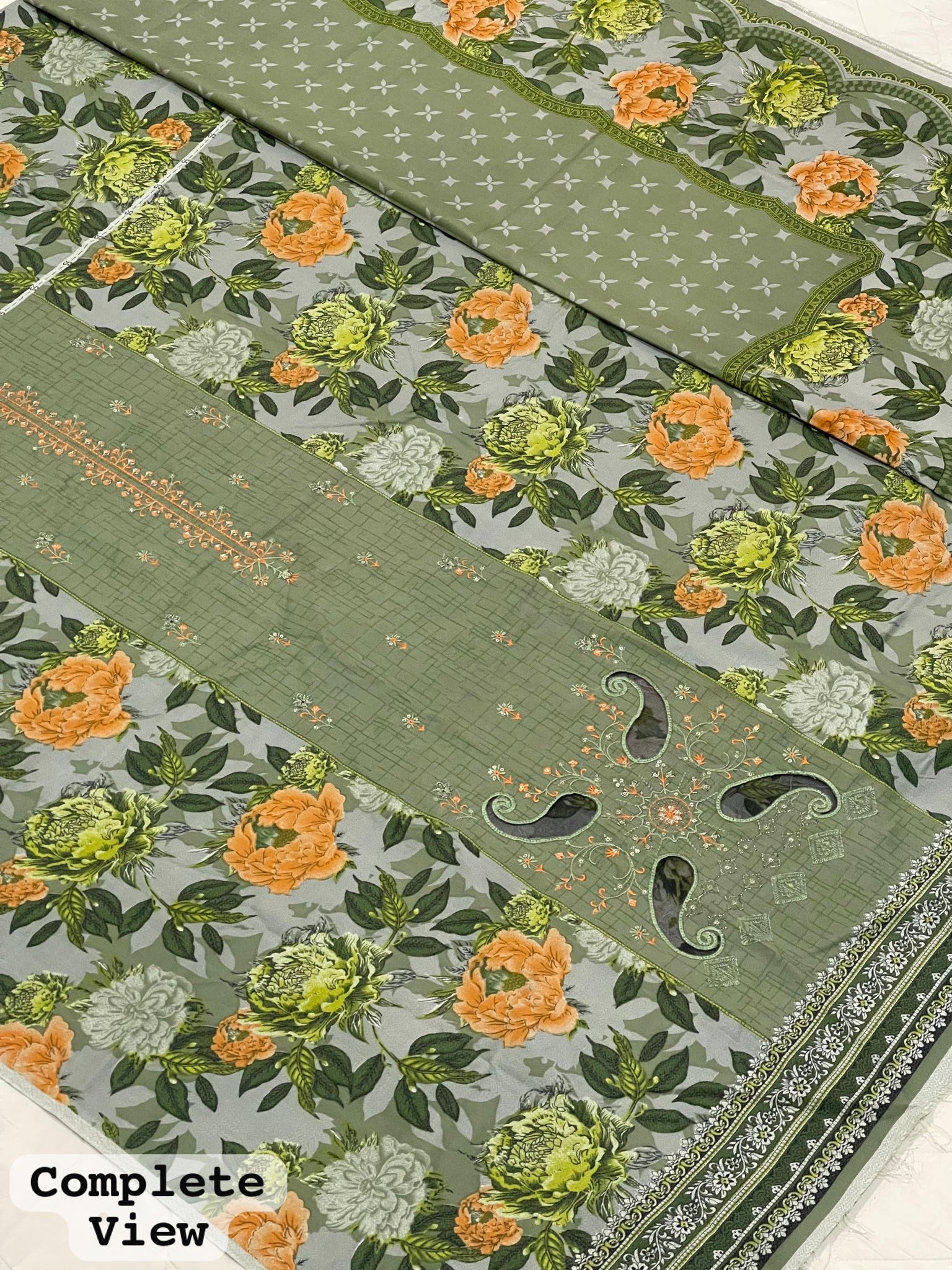 Brand : HUSSAIN REHAR Fabric : Best Quality Dhanak 3 Piece Unstitched Winter Collection