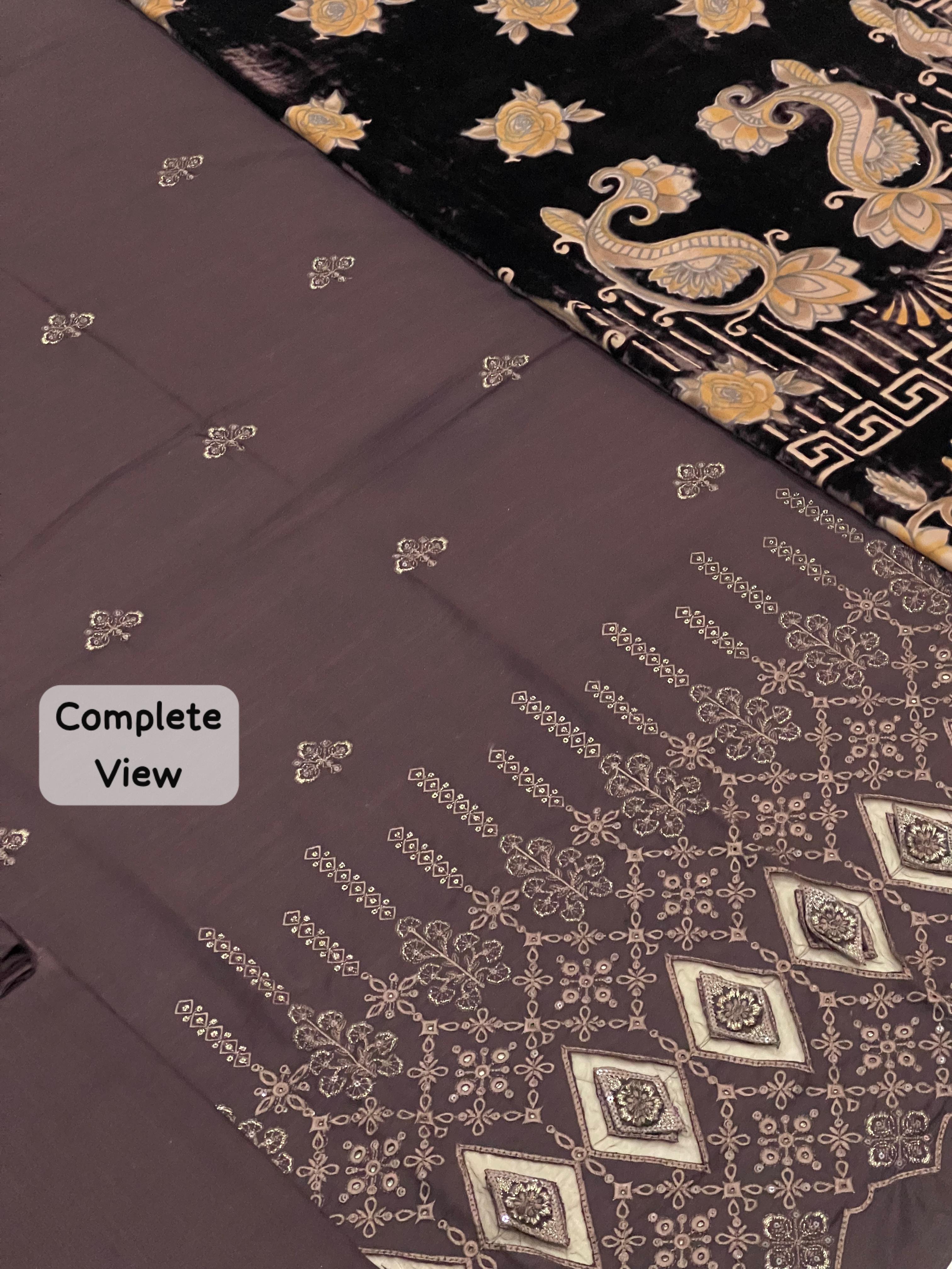 BRAND [ حسین ریاض ] FABRIC [ PREMIUM DHANAK ] 3 PIECE [ UNSTITCHED ] WINTER COLLECTION