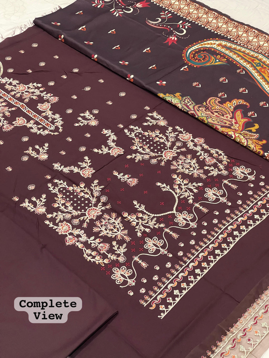 BRAND [ Aneela's Collection ] FABRIC [ BEST QUALITY DHANAK ] 3 PIECE [ UNSTITCHED ] WINTER COLLECTION