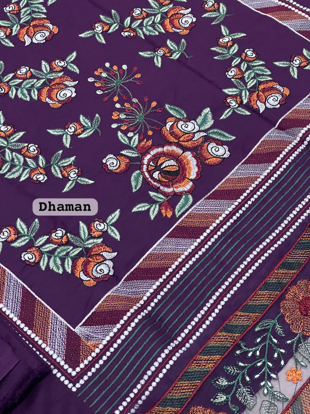 BRAND [ HUSSAIN REHAR ] FABRIC [ PURE DHANAK ] 3 PIECE UNSTITCHED  WINTER COLLECTION