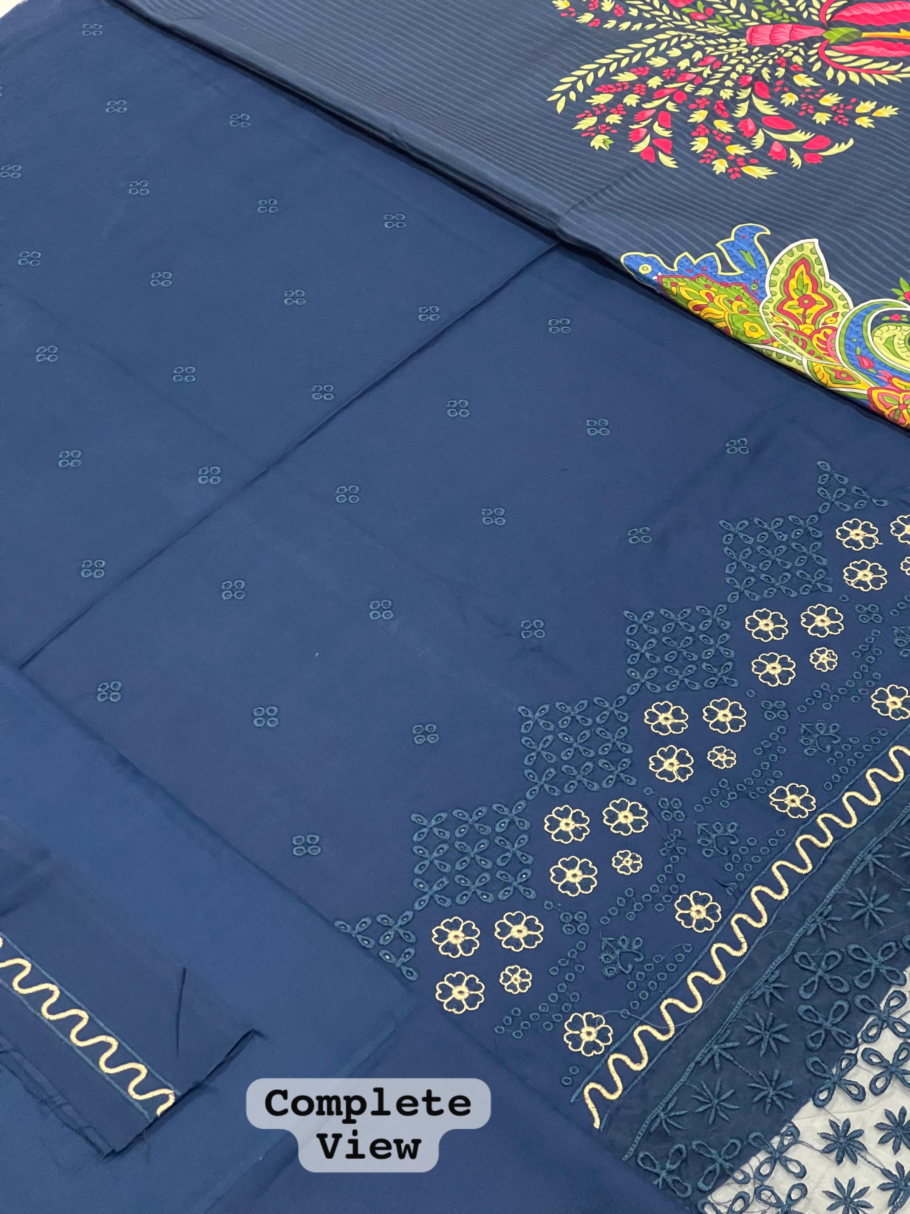 BRAND [ JAZMIN ] FABRIC [ BEST QUALITY DHANAK ] 3 PIECE UNSTITCHED  WINTER COLLECTION