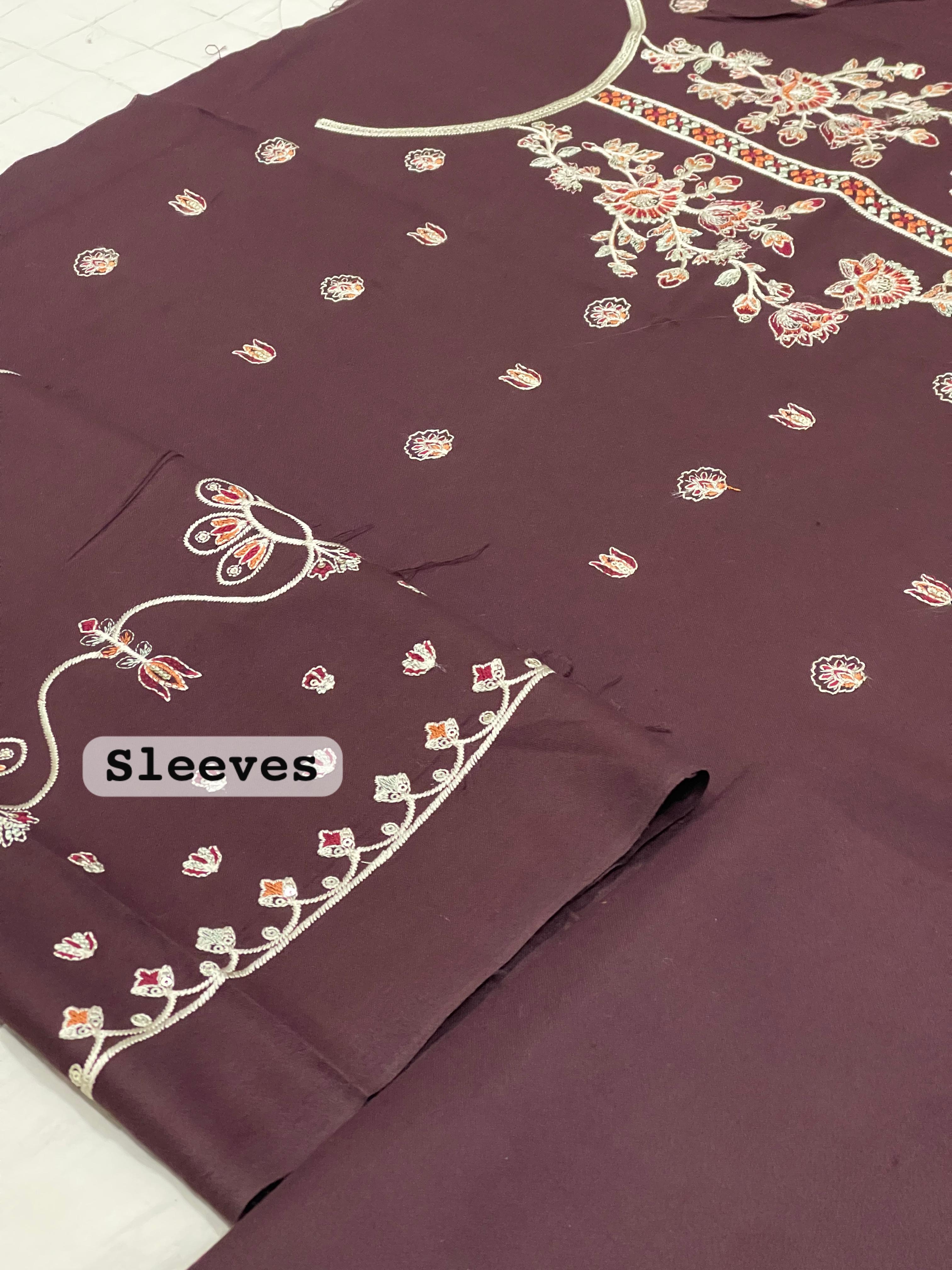 BRAND [ Aneela's Collection ] FABRIC [ BEST QUALITY DHANAK ] 3 PIECE [ UNSTITCHED ] WINTER COLLECTION